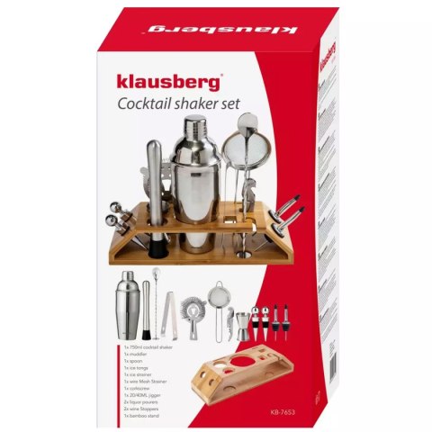 ZESTAW PRZYBORÓW BARMAŃSKICH KLAUSBERG KB-7654 ZESTAW PRZYBORÓW BARMAŃSKICH KLAUSBERG KB-7654