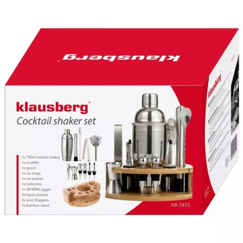 ZESTAW PRZYBORÓW BARMAŃSKICH KLAUSBERG KB-7655 ZESTAW PRZYBORÓW BARMAŃSKICH KLAUSBERG KB-7655