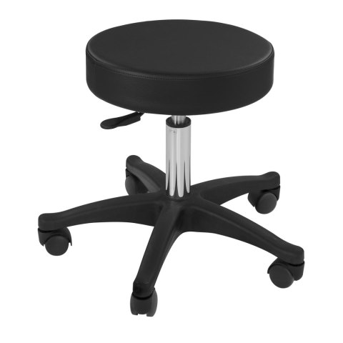 Taboret stołek hoker kosmetyczny obrotowy na kółkach Physa AVERSA czarny Taboret stołek hoker kosmetyczny obrotowy na kółkach Physa AVERSA czarny