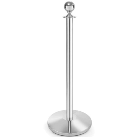 Podstawa do słupka odgradzającego chromowana srebrna śr. 360 mm - Hendi 810484 Podstawa do słupka odgradzającego chromowana srebrna śr. 360 mm - Hendi 810484