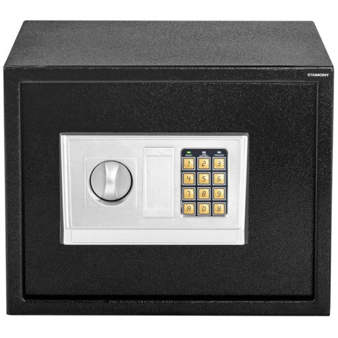 Sejf domowy elektroniczny skrytka na szyfr i klucz 38x30x30 cm Sejf domowy elektroniczny skrytka na szyfr i klucz 38x30x30 cm