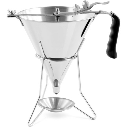Dozownik lejek pistolet do sosów polew stalowy + stojak 3 dysze 1.8 l Dozownik lejek pistolet do sosów polew stalowy + stojak 3 dysze 1.8 l