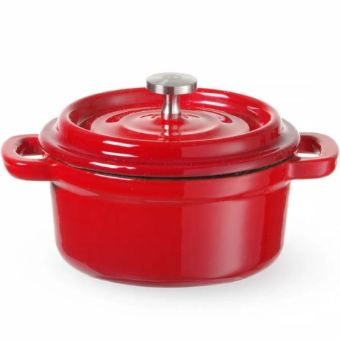 Garnek żeliwny emaliowany 0.27 l czerwony - Hendi 626856 Garnek żeliwny emaliowany 0.27 l czerwony - Hendi 626856