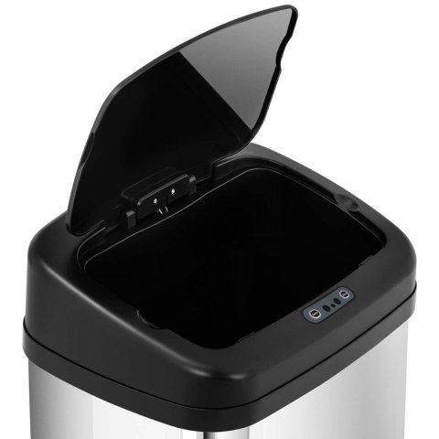 Kosz na śmieci automatyczny bezdotykowy prostokątny z czujnikiem ruchu 30 cm 30 l Kosz na śmieci automatyczny bezdotykowy prostokątny z czujnikiem ruchu 30 cm 30 l