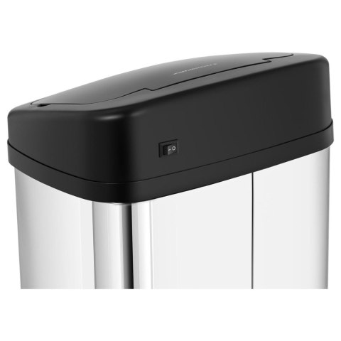 Kosz na śmieci automatyczny bezdotykowy prostokątny z czujnikiem ruchu 30 cm 30 l Kosz na śmieci automatyczny bezdotykowy prostokątny z czujnikiem ruchu 30 cm 30 l