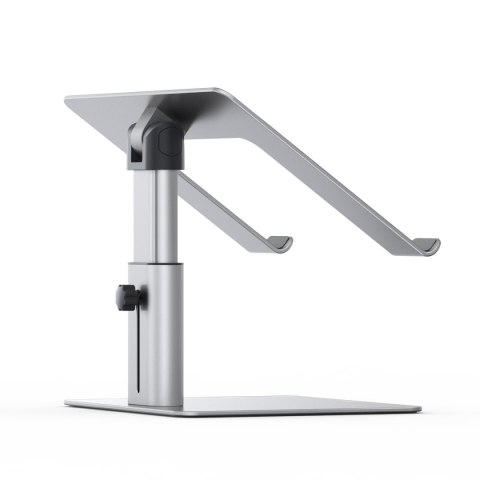 Podstawka pod laptopa 11"-17,3" regulowana wysokość aluminiowa srebrny Podstawka pod laptopa 11"-17,3" regulowana wysokość aluminiowa srebrny