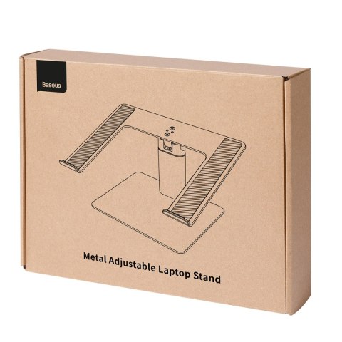 Podstawka pod laptopa 11"-17,3" regulowana wysokość aluminiowa srebrny Podstawka pod laptopa 11"-17,3" regulowana wysokość aluminiowa srebrny