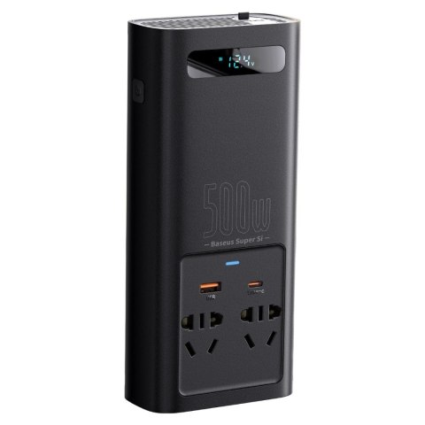 Samochodowa przetwornica napięcia prądu 12V na 230V 500W wtyczka EU i CN Samochodowa przetwornica napięcia prądu 12V na 230V 500W wtyczka EU i CN