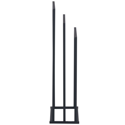 Stojak wieszak na 3 ręczniki wolnostojący podłogowy STAL 45 x 21.5 x 84 cm ciemnoszary Stojak wieszak na 3 ręczniki wolnostojący podłogowy STAL 45 x 21.5 x 84 cm ciemnoszary