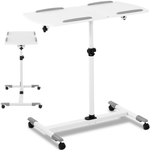 Stolik stojak pod laptopa odchylany regulowany 2 blaty 43 x 91 cm 700 - 1100 mm Stolik stojak pod laptopa odchylany regulowany 2 blaty 43 x 91 cm 700 - 1100 mm