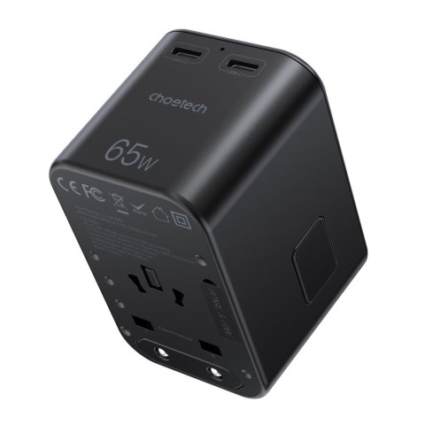 Szybka ładowarka podróżna wtyczka UE UK USA AUS 3xUSB 30-65W czarny Szybka ładowarka podróżna wtyczka UE UK USA AUS 3xUSB 30-65W czarny
