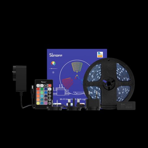 Taśma LED inteligentna wodoodporna RGB pilot zasilacz WiFi 5m Taśma LED inteligentna wodoodporna RGB pilot zasilacz WiFi 5m