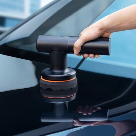 Bezprzewodowa elektryczna maszyna polerska polerka do wosku 30W czarna Bezprzewodowa elektryczna maszyna polerska polerka do wosku 30W czarna