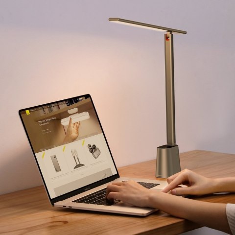 Biurkowa nocna lampka LED Smart Eye bezprzewodowa 2200mAh - szary Biurkowa nocna lampka LED Smart Eye bezprzewodowa 2200mAh - szary