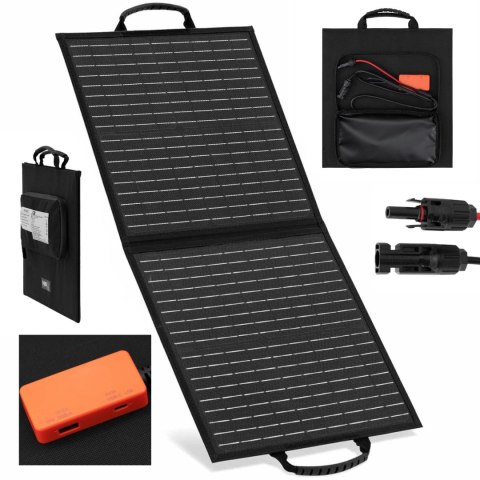 Ładowarka solarna panel słoneczny składany turystyczny kempingowy 2 x USB 40 W Ładowarka solarna panel słoneczny składany turystyczny kempingowy 2 x USB 40 W