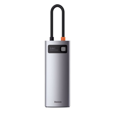 Multifunkcjonalny HUB USB 5w1 USB-C PD 100W HDMI szary Multifunkcjonalny HUB USB 5w1 USB-C PD 100W HDMI szary