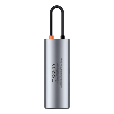 Multifunkcjonalny HUB USB 7w1 Typ C HDMI czytnik kart TF PD szary Multifunkcjonalny HUB USB 7w1 Typ C HDMI czytnik kart TF PD szary