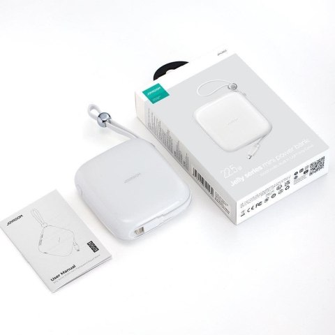 Powerbank 10000mAh Jelly Series 22.5W kabel Iphone Lightning biały Powerbank 10000mAh Jelly Series 22.5W kabel Iphone Lightning biały