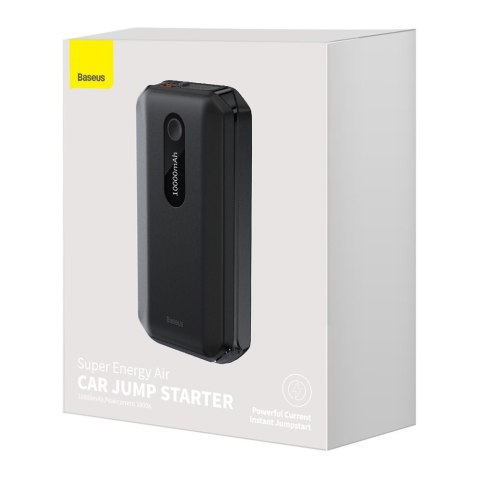 Powerbank 10000mAh + urządzenie rozruchowe auta Booster 12V 1000A czarny Powerbank 10000mAh + urządzenie rozruchowe auta Booster 12V 1000A czarny