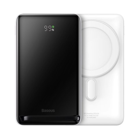 Powerbank z bezprzewodowym ładowaniem MagSafe 10000mAh 20W kabel USB-C 0.5m biały Powerbank z bezprzewodowym ładowaniem MagSafe 10000mAh 20W kabel USB-C 0.5m biały