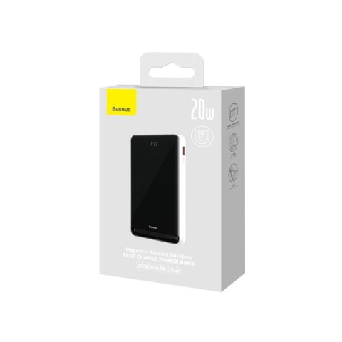 Powerbank z bezprzewodowym ładowaniem MagSafe 10000mAh 20W kabel USB-C 0.5m biały Powerbank z bezprzewodowym ładowaniem MagSafe 10000mAh 20W kabel USB-C 0.5m biały