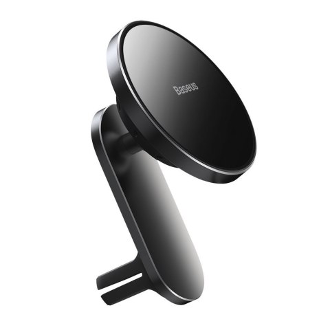 Samochodowy uchwyt magnetyczny indukcyjna ładowarka Qi 15W MagSafe do iPhone czarny Samochodowy uchwyt magnetyczny indukcyjna ładowarka Qi 15W MagSafe do iPhone czarny