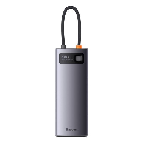 StarJoy HUB 8w1 USB-C 3xUSB HDMI RJ45 czytnik kart SD i TF PD szary StarJoy HUB 8w1 USB-C 3xUSB HDMI RJ45 czytnik kart SD i TF PD szary
