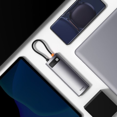 StarJoy HUB 8w1 USB-C 3xUSB HDMI RJ45 czytnik kart SD i TF PD szary StarJoy HUB 8w1 USB-C 3xUSB HDMI RJ45 czytnik kart SD i TF PD szary