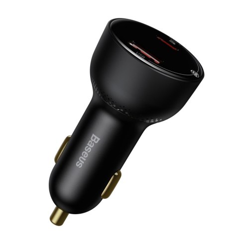 Szybka ładowarka samochodowa Superme USB USB-C PPS QC PD + kabel 1m czarny Szybka ładowarka samochodowa Superme USB USB-C PPS QC PD + kabel 1m czarny