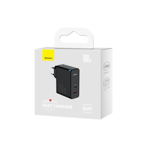 Szybka uniwersalna ładowarka sieciowa GaN5 Pro USB-C / USB 100W - czarny Szybka uniwersalna ładowarka sieciowa GaN5 Pro USB-C / USB 100W - czarny