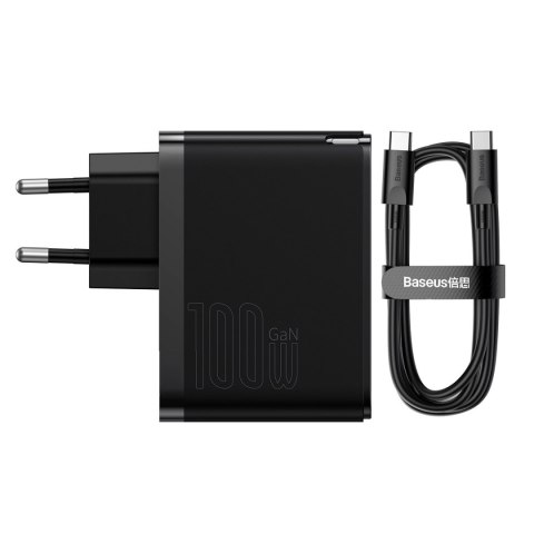 Szybka uniwersalna ładowarka sieciowa GaN5 Pro USB-C / USB 100W - czarny Szybka uniwersalna ładowarka sieciowa GaN5 Pro USB-C / USB 100W - czarny