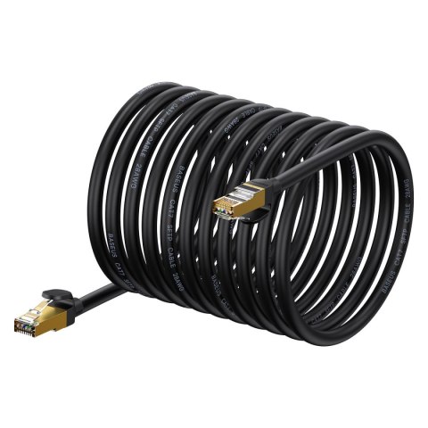 Szybki kabel sieciowy 10Gbps Speed Seven RJ45 30m czarny Szybki kabel sieciowy 10Gbps Speed Seven RJ45 30m czarny