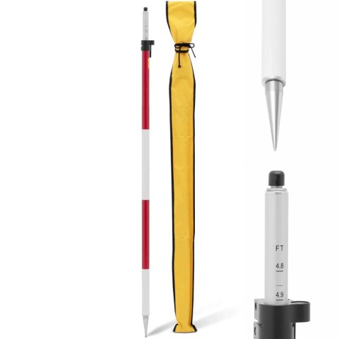 Tyczka geodezyjna pod pryzmat lustro składana śr. 32mm długość 2.5m Tyczka geodezyjna pod pryzmat lustro składana śr. 32mm długość 2.5m