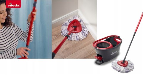 Mop obrotowy Vileda TURBO 3w1 Microfibre Mop obrotowy Vileda TURBO 3w1 Microfibre
