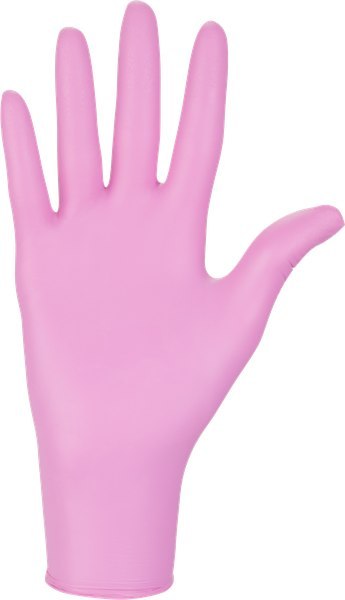 Rękawice Nitrylowe 100 sztuk / Różowe / Nitrylex Pink - 10 szt. (XS 5-6) Rękawice Nitrylowe 100 sztuk / Różowe / Nitrylex Pink - 10 szt. (XS 5-6)