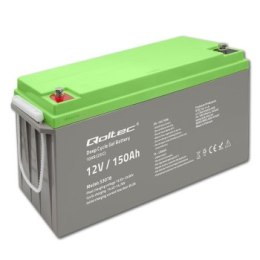 Qoltec Akumulator żelowy Deep Cycle| 12V | 150Ah Qoltec