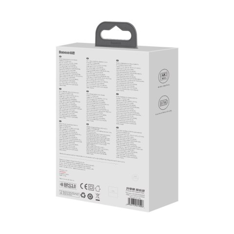 2w1 Ładowarka sieciowa GaN5 Pro + HUB konwerter HDMI 4K 2x USB-C USB-A czarny 2w1 Ładowarka sieciowa GaN5 Pro + HUB konwerter HDMI 4K 2x USB-C USB-A czarny