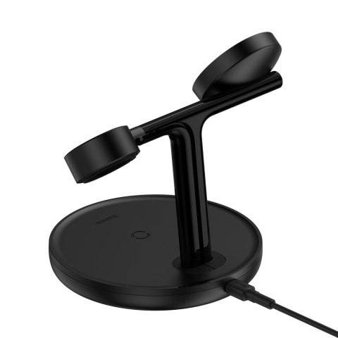3w1 stojak ładowarka indukcyjna do iPhone Apple Watch AirPods + kabel USB-C 1m czarny 3w1 stojak ładowarka indukcyjna do iPhone Apple Watch AirPods + kabel USB-C 1m czarny