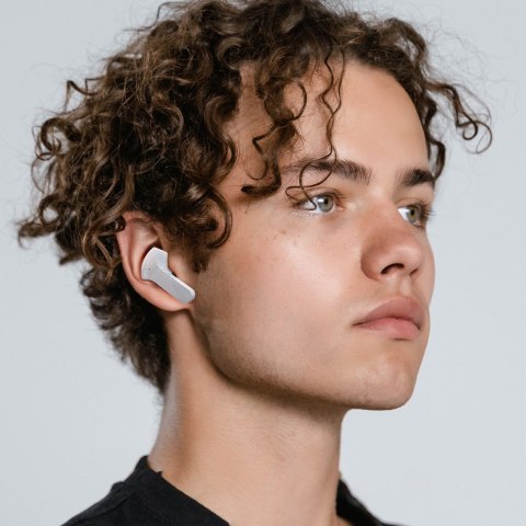Dokanałowe słuchawki bezprzewodowe TWS Bluetooth szary Dokanałowe słuchawki bezprzewodowe TWS Bluetooth szary