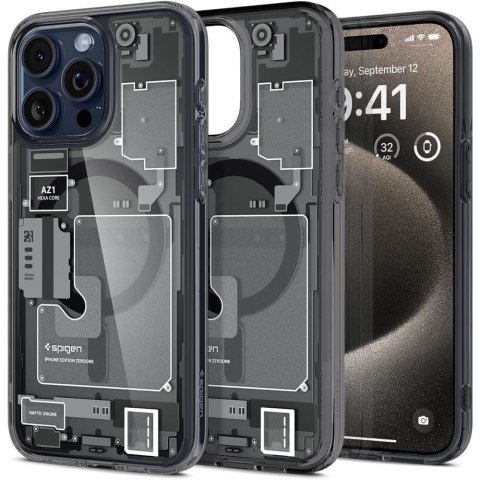 Etui Ultra Hybrid Mag z MagSafe na iPhone 15 Pro Max szaro-czarne Etui Ultra Hybrid Mag z MagSafe na iPhone 15 Pro Max szaro-czarne