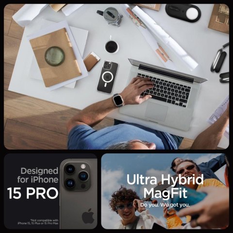 Etui Ultra Hybrid Mag z MagSafe na iPhone 15 Pro przezroczyste Etui Ultra Hybrid Mag z MagSafe na iPhone 15 Pro przezroczyste