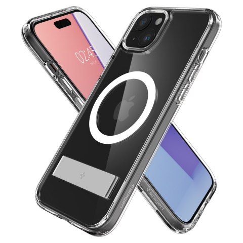 Etui Ultra Hybrid S MagSafe z podstawką do iPhone 15 przezroczyste Etui Ultra Hybrid S MagSafe z podstawką do iPhone 15 przezroczyste