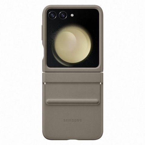 Etui pokrowiec z ekoskóry do Galaxy Z Flip 5 brązowe Etui pokrowiec z ekoskóry do Galaxy Z Flip 5 brązowe