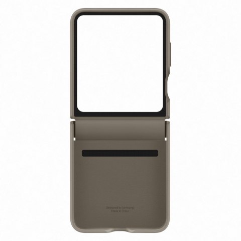 Etui pokrowiec z ekoskóry do Galaxy Z Flip 5 brązowe Etui pokrowiec z ekoskóry do Galaxy Z Flip 5 brązowe