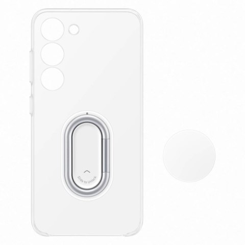 Etui pokrowiec z podstawką Samsung Galaxy S23 Clear Gadget Case przezroczyste Etui pokrowiec z podstawką Samsung Galaxy S23 Clear Gadget Case przezroczyste