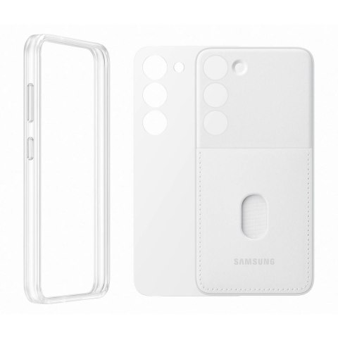 Etui pokrowiec z wymiennymi pleckami Samsung Galaxy S23 Frame Cover białe Etui pokrowiec z wymiennymi pleckami Samsung Galaxy S23 Frame Cover białe