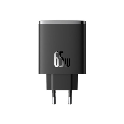 Ładowarka sieciowa GaN Cube Pro 65W 2x USB-C USB-A czarna Ładowarka sieciowa GaN Cube Pro 65W 2x USB-C USB-A czarna