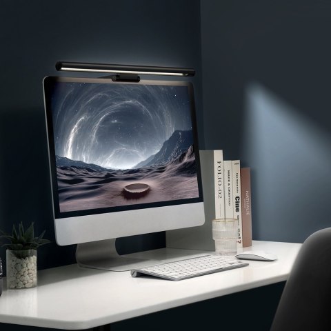 Lampka LED na monitor ekran I-wok Series oświetlenie monitora czarna Lampka LED na monitor ekran I-wok Series oświetlenie monitora czarna