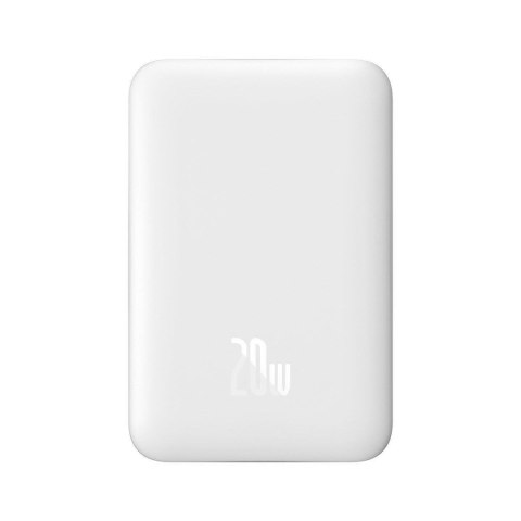 Mini powerbank 10000mAh z ładowaniem indukcyjnym MagSafe PD 20W biały Mini powerbank 10000mAh z ładowaniem indukcyjnym MagSafe PD 20W biały