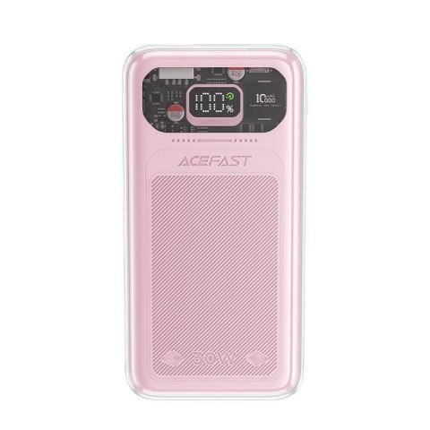 Powerbank 10000mAh Sparkling Series szybkie ładowanie 30W różowy Powerbank 10000mAh Sparkling Series szybkie ładowanie 30W różowy